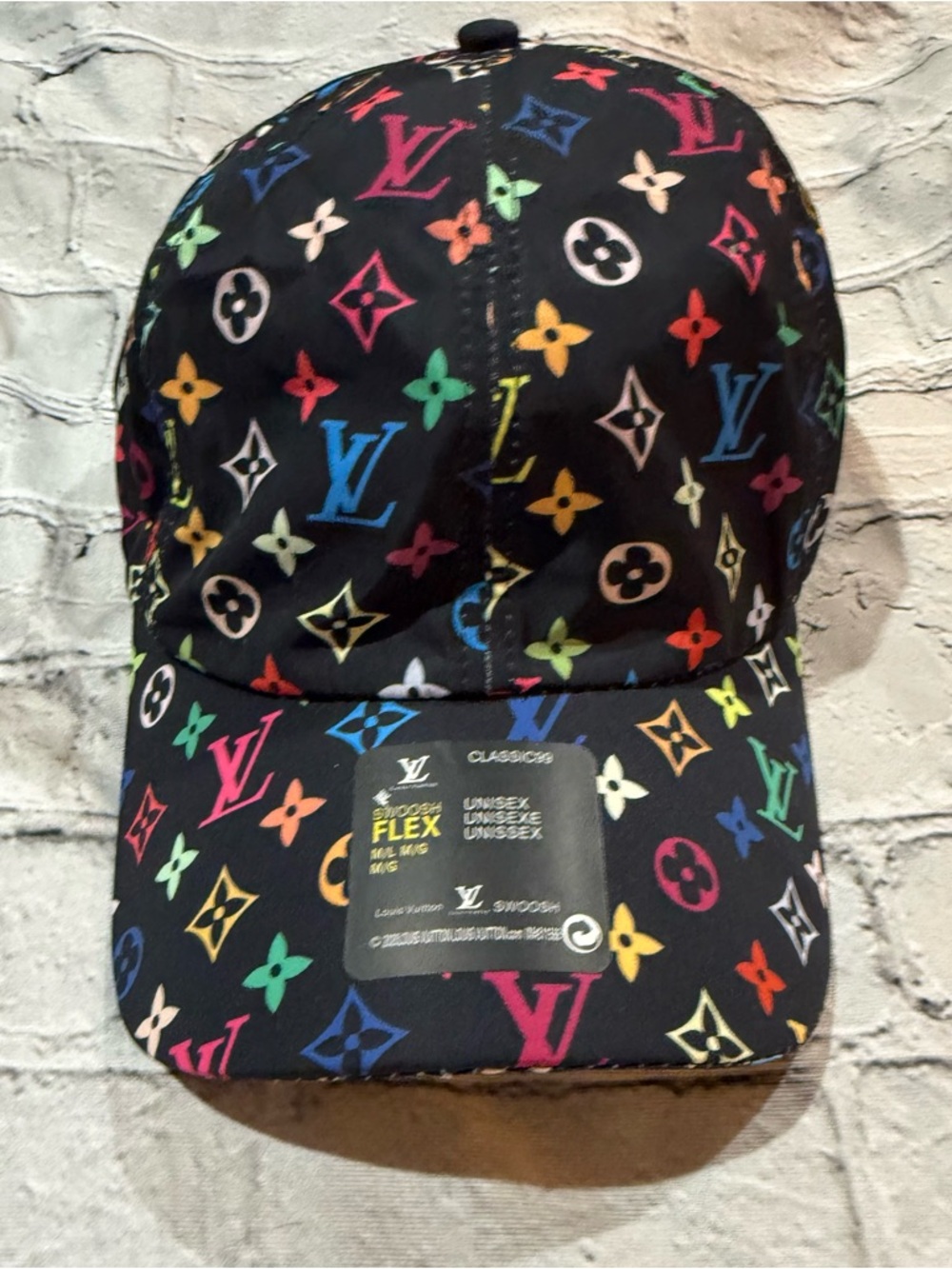 Black Multicolor Monogram Baseball Cap